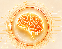Gold AI Brain neural mark